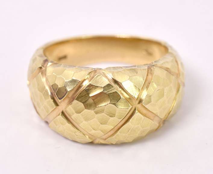 Dazzling Dome Style Ring in 18K Yellow Gold