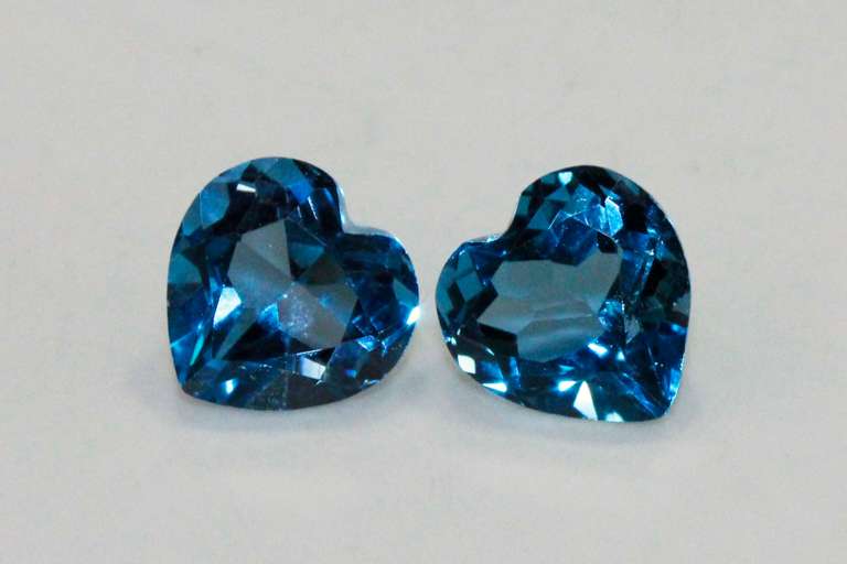True Blue Topaz Pair - 4.67 cts.