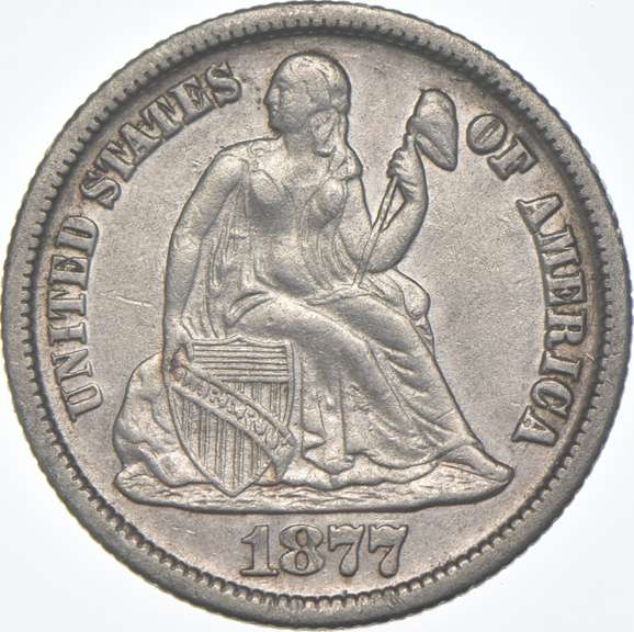 1877-CC Seated Liberty Dime