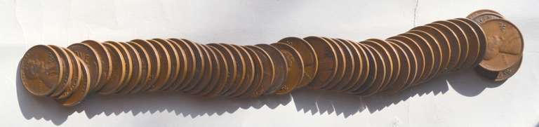 1932 D Circulated Lincoln Roll .