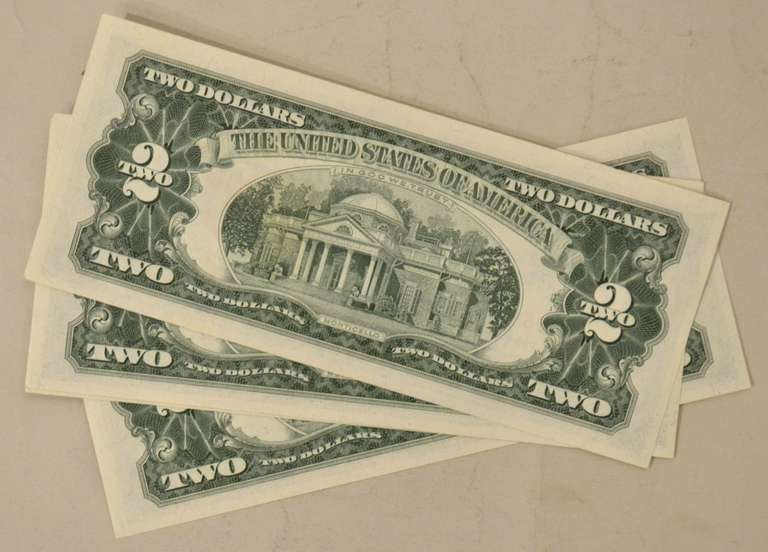 6 4 Consecutive 1963 CHCU $ 2 Red Seal US Notes