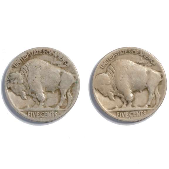 1920 D &1926 D Buffalo Nickels