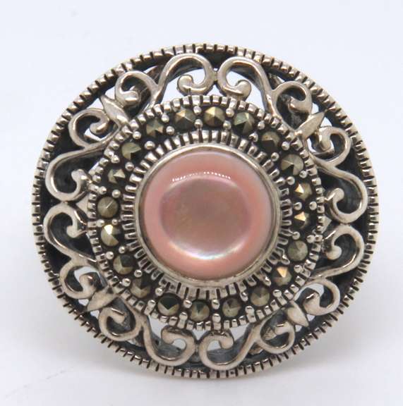 Vintage Sterling Silver Gemstone Ring