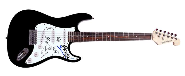 Robert Johnson Tribute Concert Autographed Guitar Rundgren Gray Taylor Reid ACOA