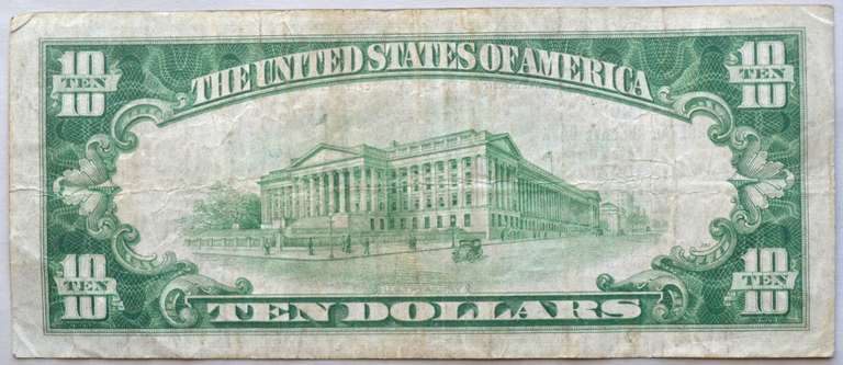 $10 Chicago 1929 Series National Note