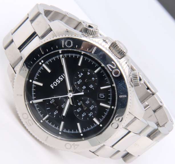 Fossil Retro Traveler Black Dial Watch