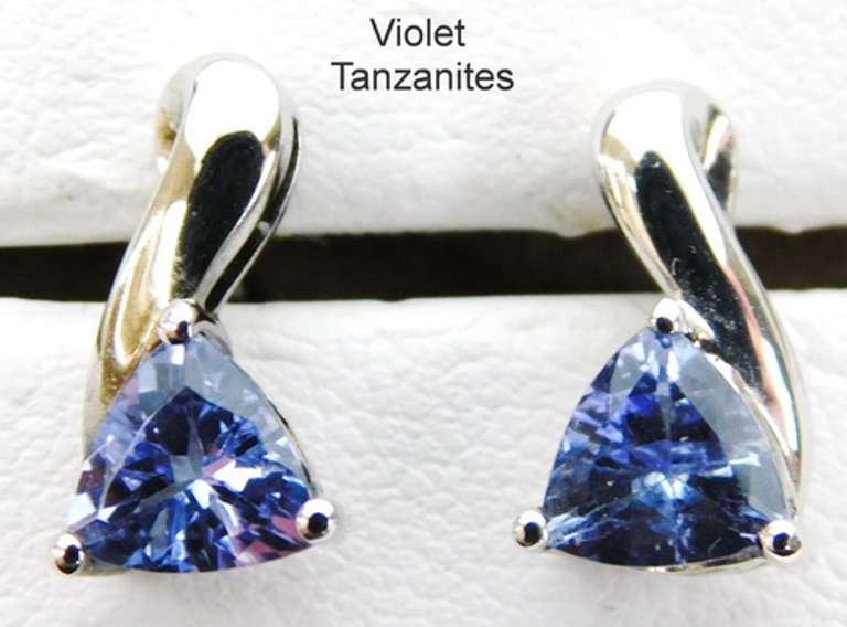 High Quality Sterling Tanzanite Earrings
