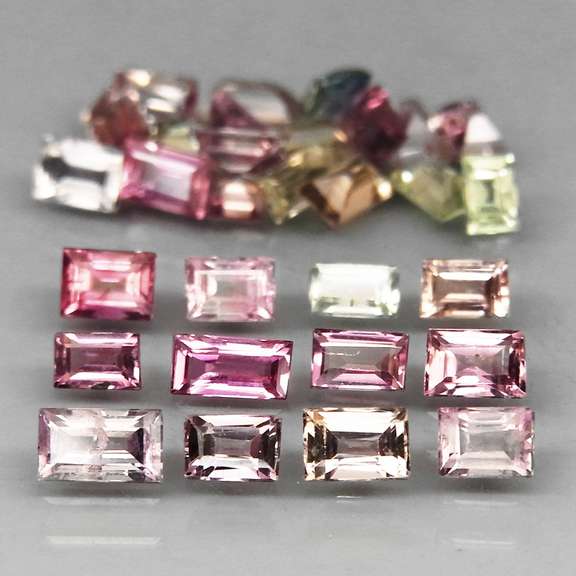 Fancy colored 4.09ct Songean Sapphire parcel