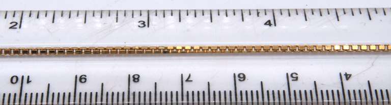 Italian Sterling Silver Box Chain Necklace