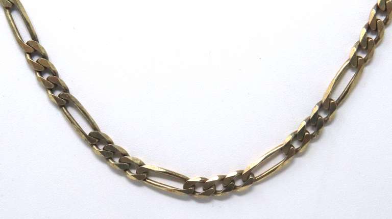 Italian Sterling Silver Figaro Necklace and Bracelet