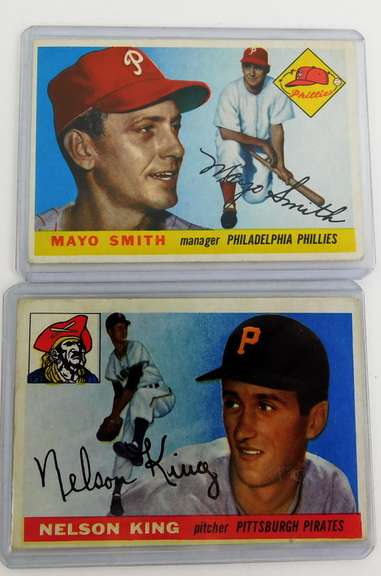2 Topps 1955 Baseball Cards