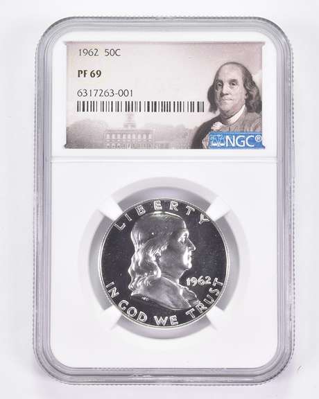 PF69 1962 Franklin Half Dollar - Graded NGC