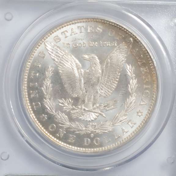 1884 O In An Old Rattler MS62 PL Holder