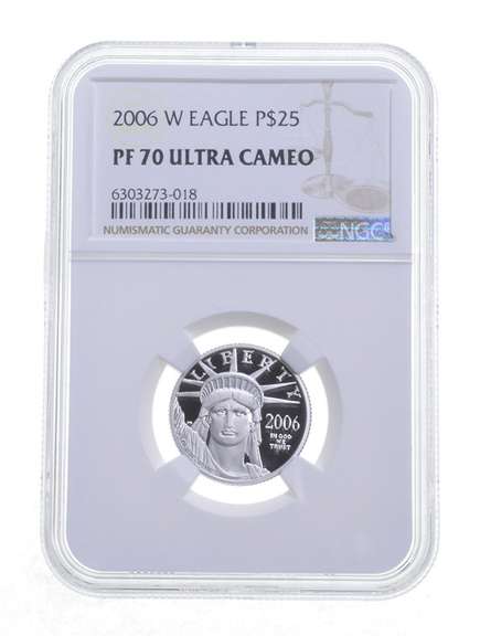 PF70 UCAM 2006-W $25 American Platinum Eagle - Graded NGC