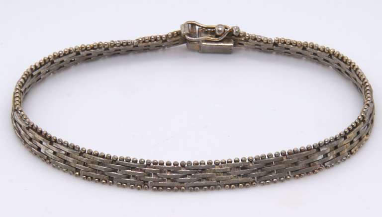 Vintage Sterling Silver Braided Bracelet