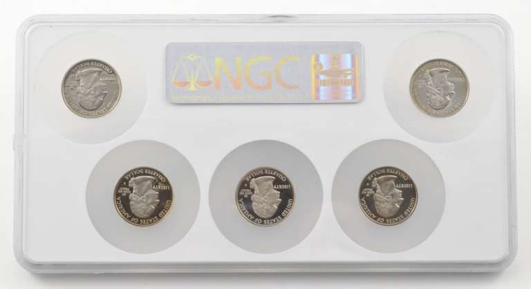 PF70UCAM 1999-S DE/CT/PA/NJ/GA State Quarters Clad Proof Set - NGC