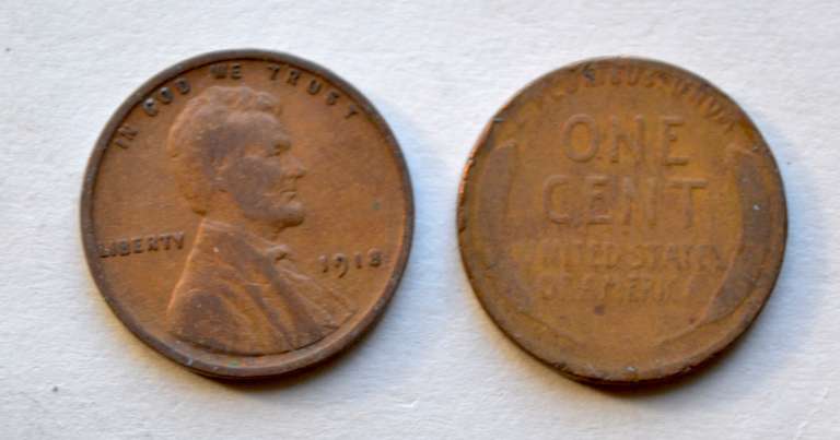 1911 1916 1917 1918 &1919 Circulated Lincoln Rolls