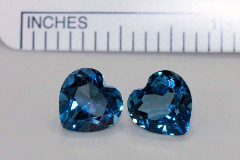 True Blue Topaz Pair - 4.67 cts.