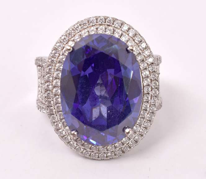 Majestic Purple Gemstone Ring in Sterling Silver