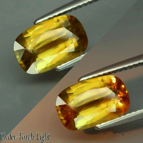 2.94ct rich golden Sphene with rainbow sparks