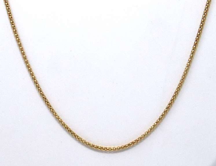 Sterling Silver Popcorn Chain Necklace