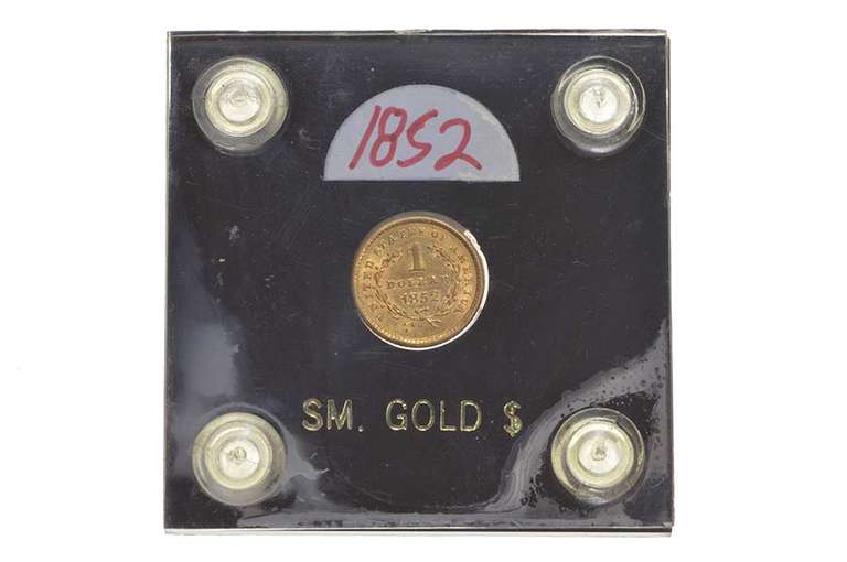 1852 $1 Liberty Head Gold Dollar