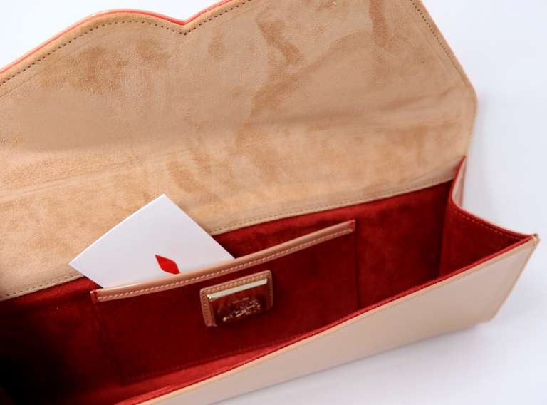 Christian Louboutin So Kate Nude Clutch