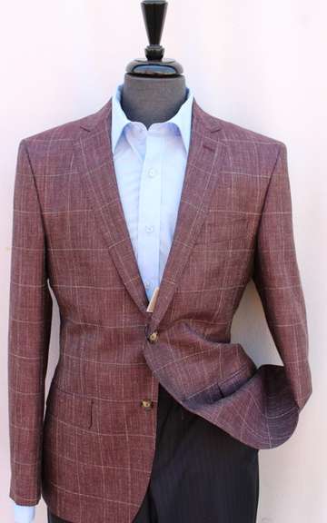 Wool & Silk Fabric, Slim Fit Sport Jacket by Galante