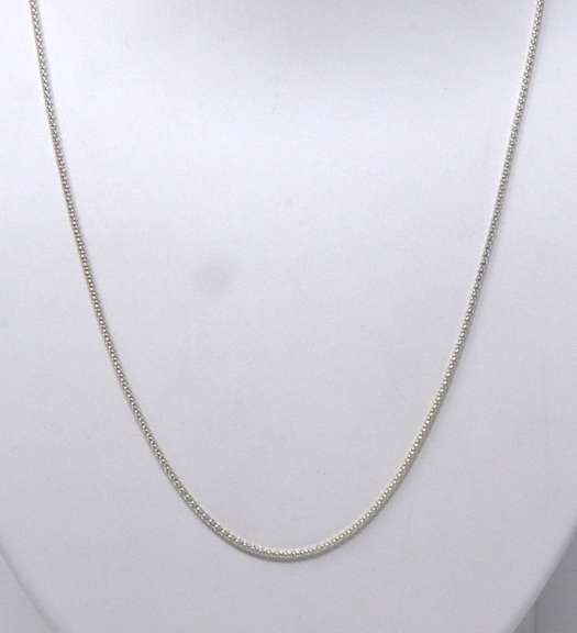 Italian Popcorn Sterling Silver Necklace