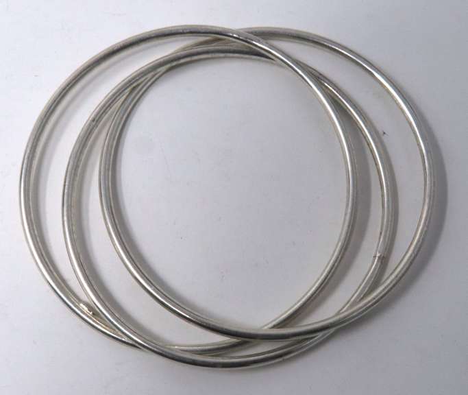 Lot of 3 Sterling Silver Bangles