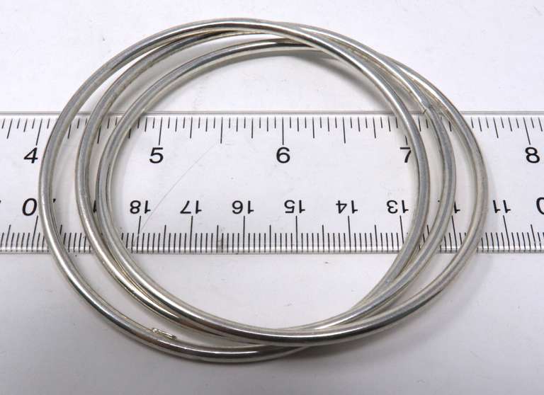Lot of 3 Sterling Silver Bangles
