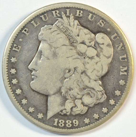 Ultra Rare 1889-CC Morgan Silver Dollar. King of the 'CC's