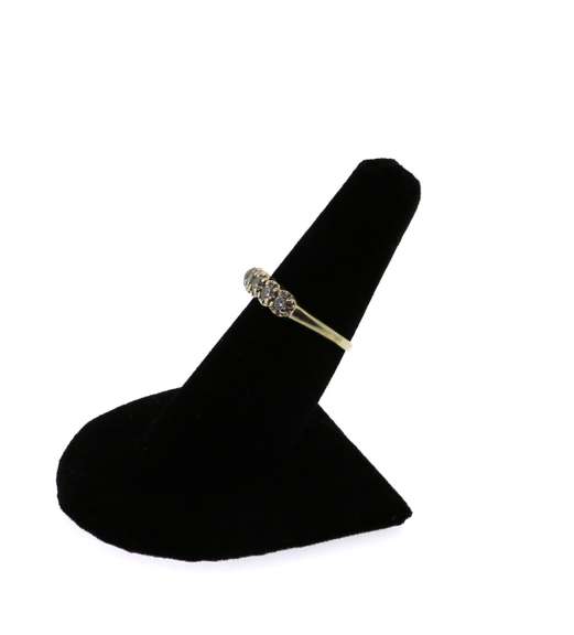 Elegant Five Stone Diamond Ring with 14k Gold Band