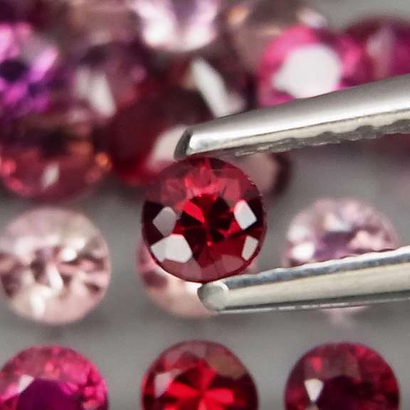 UNHEATED! 4.19ct matched diamond cut Sapphire parcel