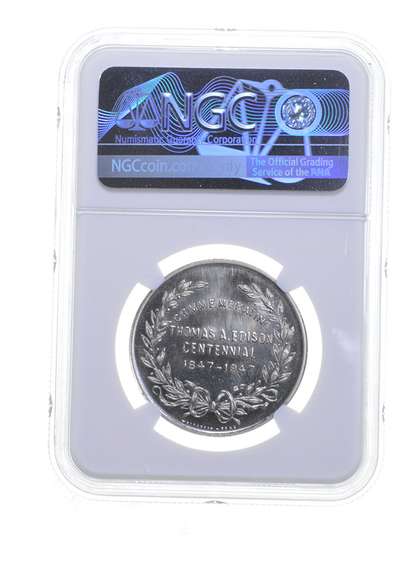 MS66 DPL 1947 T. Edison Centennial C.Smith So Called Half Dollar NGC