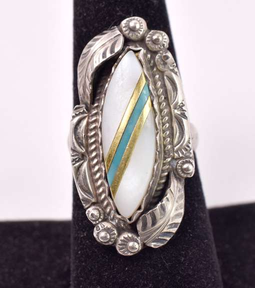 Native American Style Ring in Sterling Silver