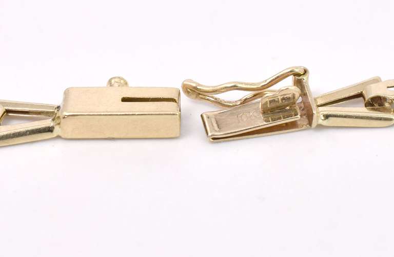 Lush Diamond and Iolite Bracelet in Yellow Gold
