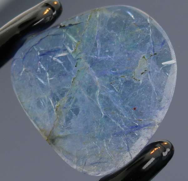 Flat Rose Cut! 12.66ct violet blue Tanzanite