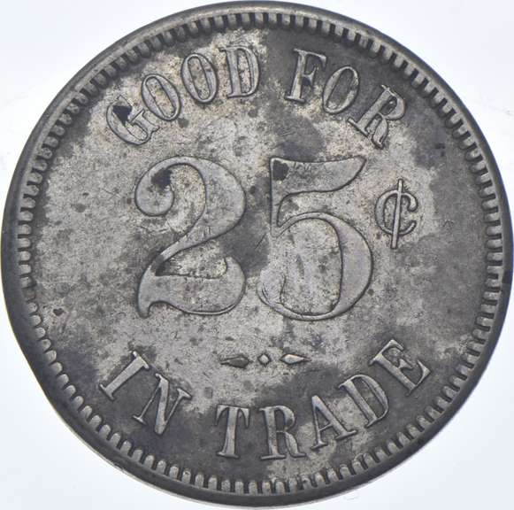 Chas. Fey & Co. Silver Cup Quarter Token