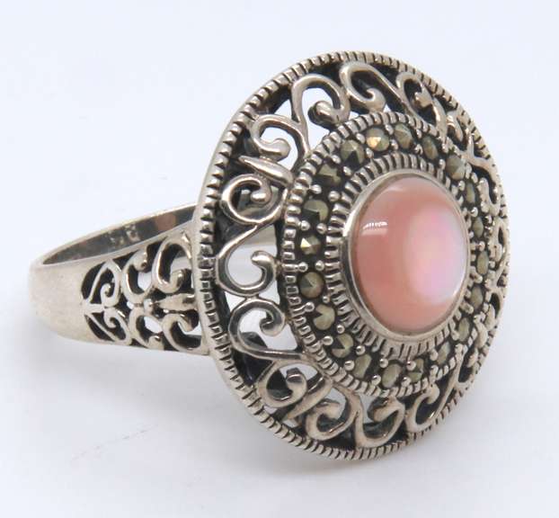Vintage Sterling Silver Gemstone Ring