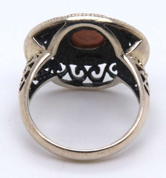 Vintage Sterling Silver Gemstone Ring