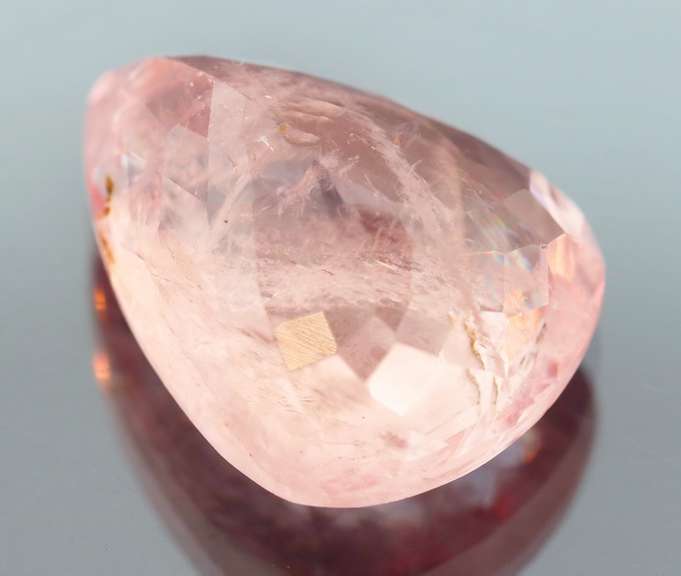 Huge! Bubblegum pink 10.45ct UNHEATED pink Morganite pear