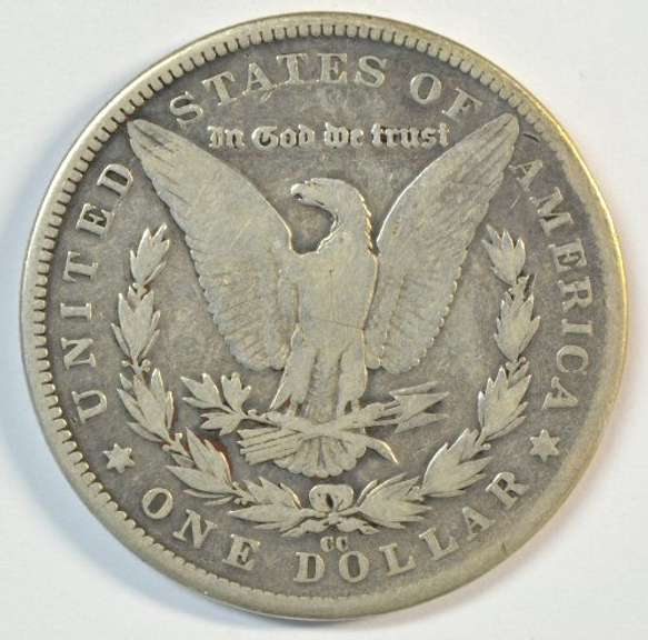 Ultra Rare 1889-CC Morgan Silver Dollar. King of the 'CC's