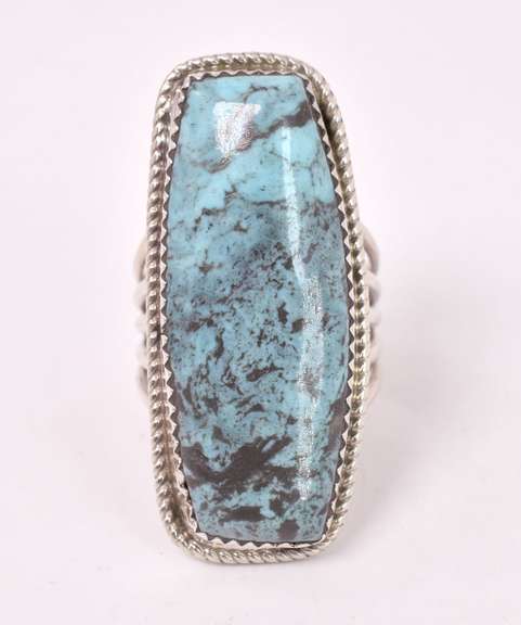 Beautiful Blue Gemstone Ring in Sterling Silver
