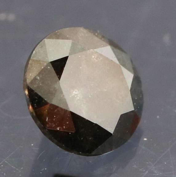 Very fine .32ct smooth cut Black Diamond solitaire