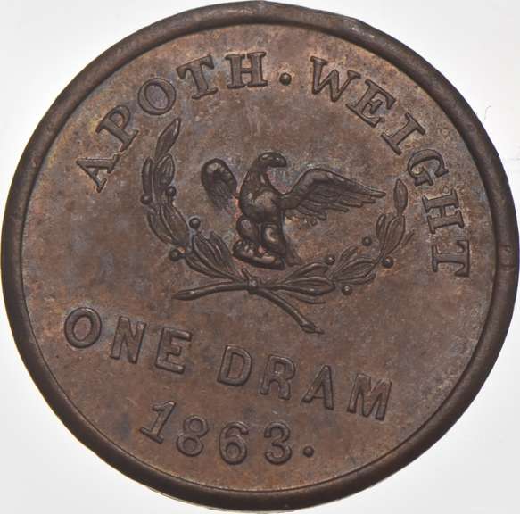 1863 John P. Gruber Civil War Token NY 630AG
