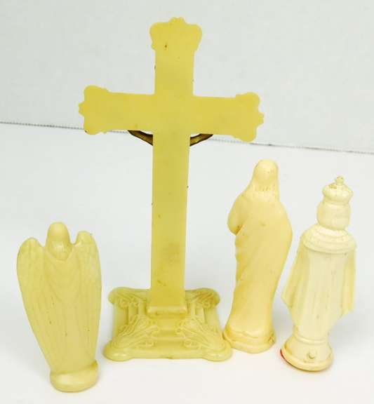 Collection of Vintage Religious Figures & Crucifix