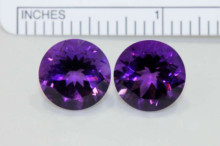 Gem Quality Pair of Natural Amethyst