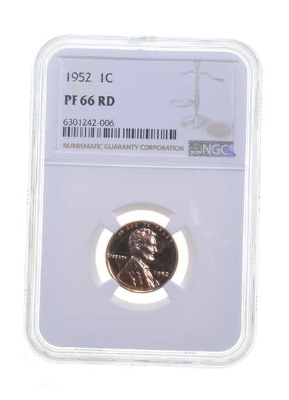 PF66 RD 1952 Lincoln Wheat Cent - Graded NGC