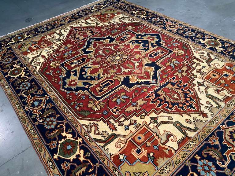 MAGNIFICENT SERAPI DESIGN RUG 9x12